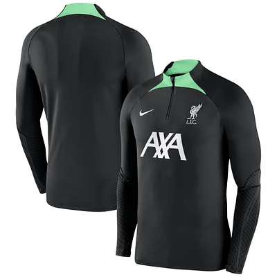 Men's Nike Liverpool 2023/24 Strike Drill Performance Raglan Quarter-Zip Long Sleeve Top