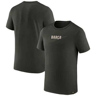 Men's Nike Olive Barcelona Swoosh T-Shirt