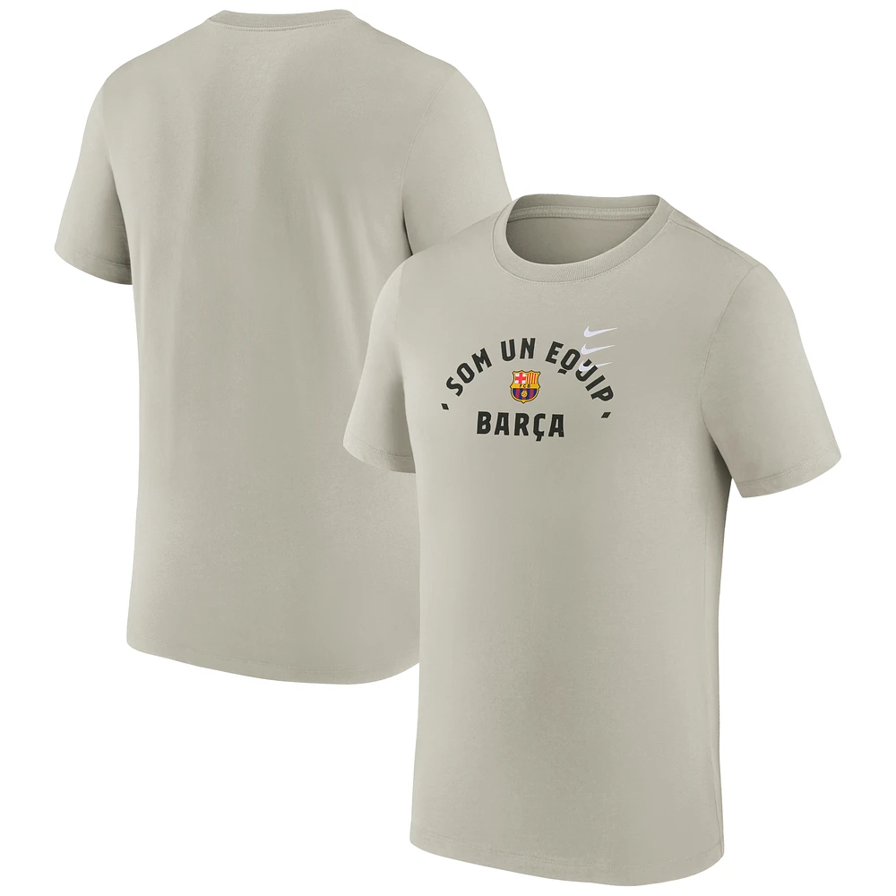 Men's Nike Tan Barcelona Verbiage T-Shirt