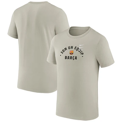 Men's Nike Tan Barcelona Verbiage T-Shirt