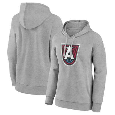 Women's Gray Atlanta Dream Primary Logo Pullover Hoodie