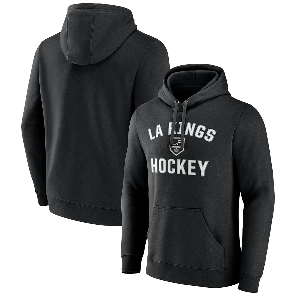 Men's Fanatics Black Los Angeles Kings Victory Arch Pullover Hoodie