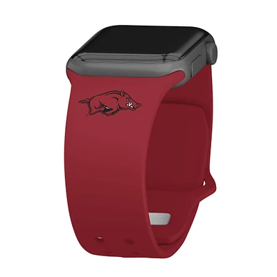 Cardinal Arkansas Razorbacks Logo Silicone Apple Watch Band