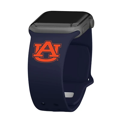 Navy Auburn Tigers Logo Silicone Apple Watch Band