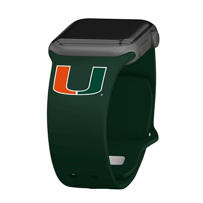 Miami Hurricanes Logo Silicone Apple Watch Band