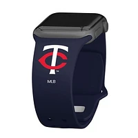 Navy Minnesota Twins Logo Silicone Apple Watch Band