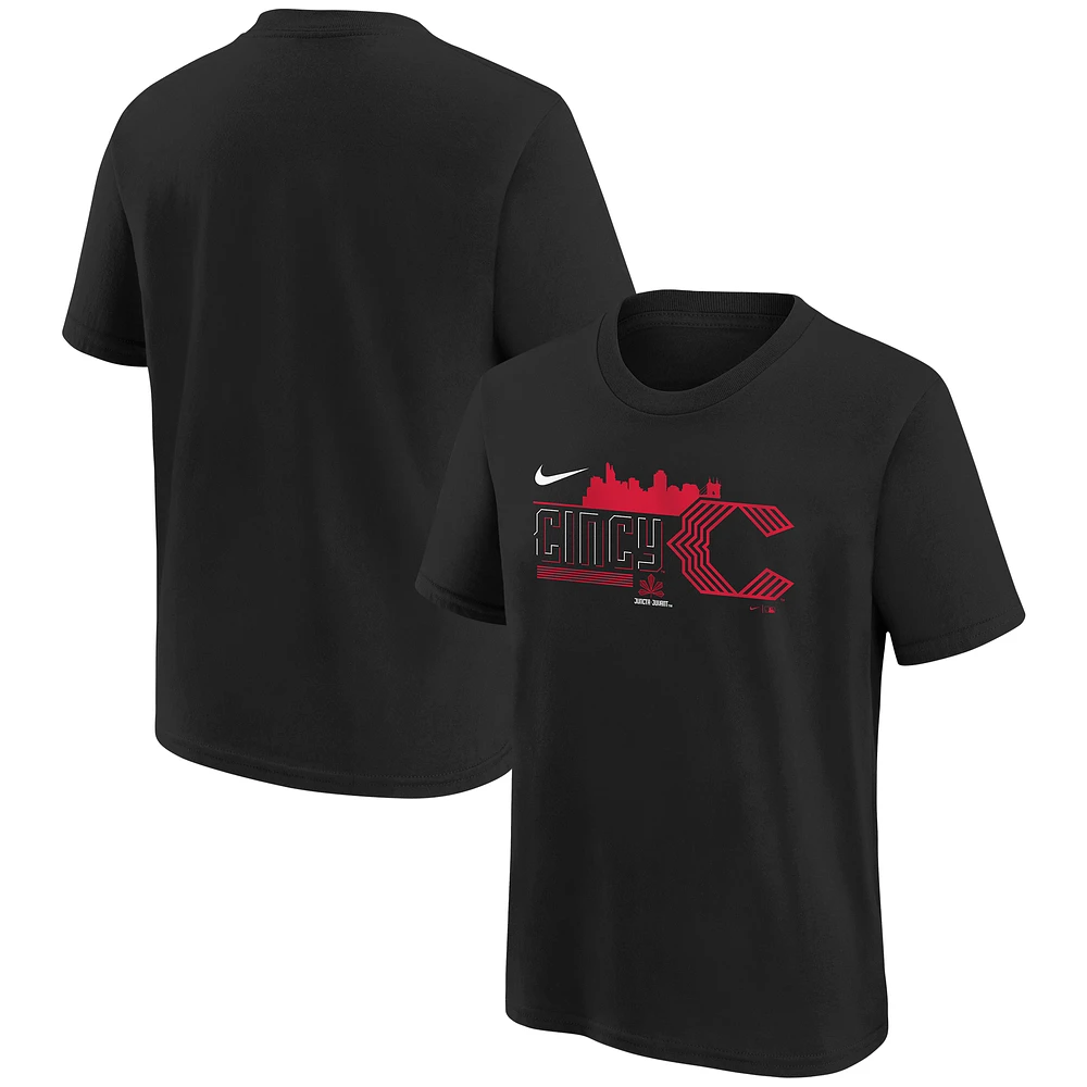 Youth Nike Black Cincinnati Reds City Connect Graphic T-Shirt