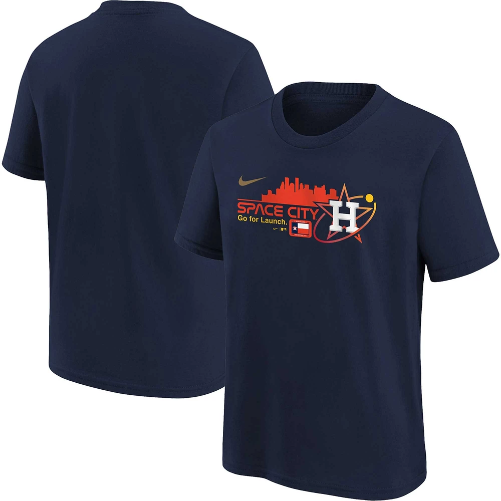 Youth Nike Navy Houston Astros City Connect Graphic T-Shirt