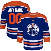 Preschool  Royal Edmonton Oilers Home Replica Custom Jersey