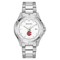 Men's Bulova Silver Bethune-Cookman Wildcats Stainless Steel Classic Sport Watch