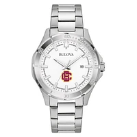 Men's Bulova Silver Bethune-Cookman Wildcats Stainless Steel Classic Sport Watch
