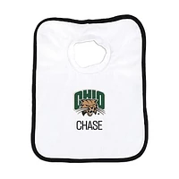 Newborn & Infant White Ohio Bobcats Personalized Bib