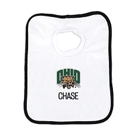 Newborn & Infant White Ohio Bobcats Personalized Bib