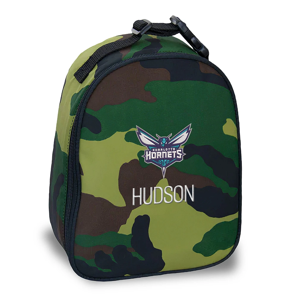 Charlotte Hornets Personalized Camouflage Insulated Bag