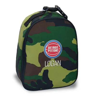 Detroit Pistons Personalized Camouflage Insulated Bag