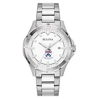 Men's Bulova Silver Pennsylvania Quakers Stainless Steel Classic Sport Watch
