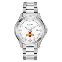 Men's Bulova Silver Iowa State Cyclones Stainless Steel Classic Sport Watch