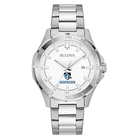 Men's Bulova Silver Johns Hopkins Blue Jays Stainless Steel Classic Sport Watch