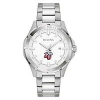 Men's Bulova Silver Liberty Flames Stainless Steel Classic Sport Watch