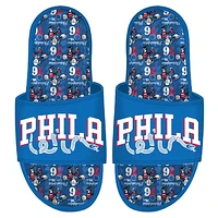 ISlide Philadelphia 76ers Team Pattern Gel Slide Sandals