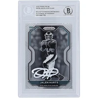 Jalen Hurts Philadelphia Eagles Autographed 2020 Panini Prizm Negative Variation White Ink #343 Beckett Fanatics Witnessed Authenticated Rookie Card