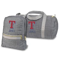 Texas Rangers Personalized Small Backpack and Duffle Bag Set