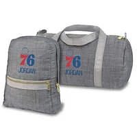 Philadelphia 76ers Personalized Small Backpack and Duffle Bag Set