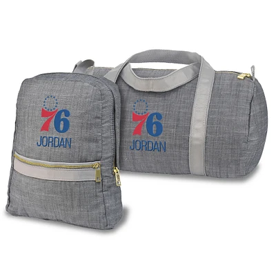 Philadelphia 76ers Personalized Small Backpack and Duffle Bag Set