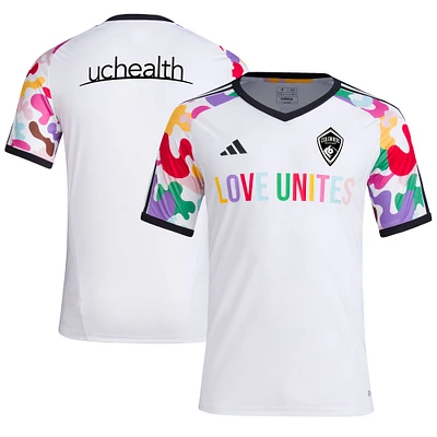 Men's adidas White Colorado Rapids 2023 Pride Pre-Match Top