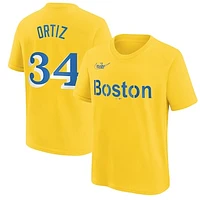 Youth Nike David Ortiz Gold Boston Red Sox City Connect Name & Number T-Shirt