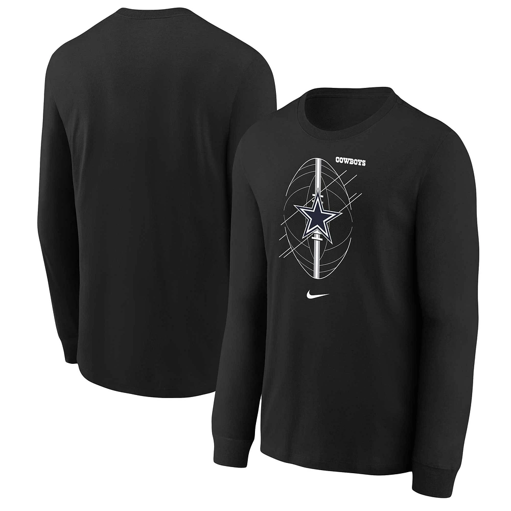 Preschool Nike Black Dallas Cowboys Long Sleeve T-Shirt
