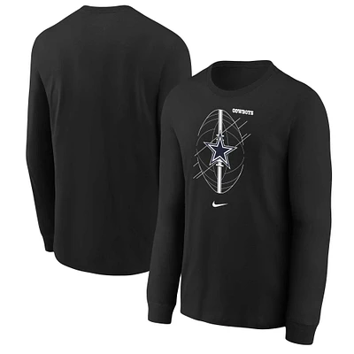 Preschool Nike Black Dallas Cowboys Long Sleeve T-Shirt