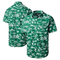 Men's Reyn Spooner Green New York Jets Throwback Pua Performance Polo