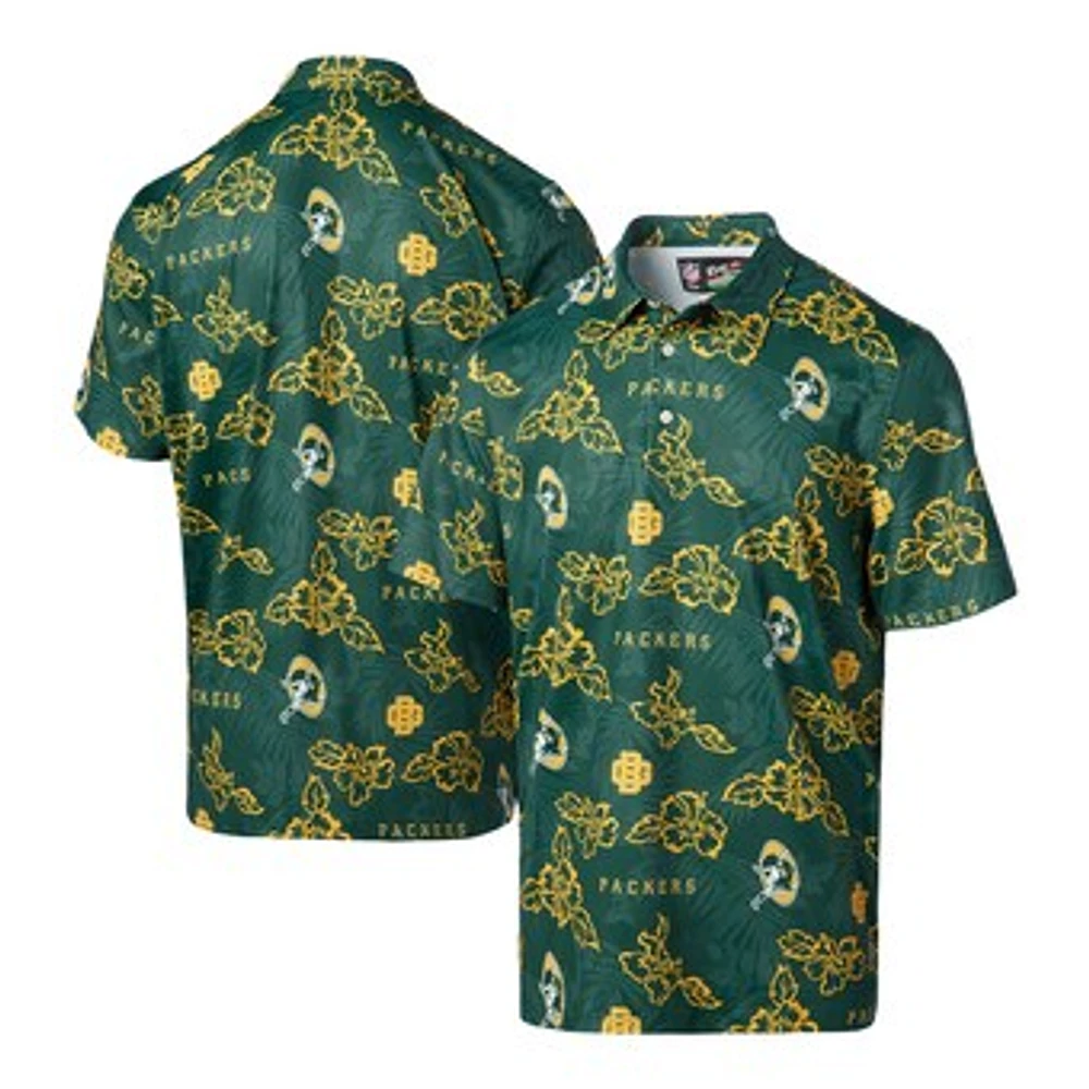 Men's Reyn Spooner Green Bay Packers Throwback Pua Performance Polo