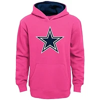 Girls Youth Pink Dallas Cowboys Prime Pullover Hoodie