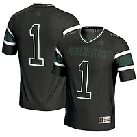 Men's GameDay Greats #1 Black Michigan State Spartans Endzone Football Jersey