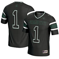 Men's GameDay Greats #1 Black Michigan State Spartans Endzone Football Jersey
