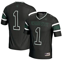 Youth GameDay Greats #1 Black Michigan State Spartans Endzone Football Jersey