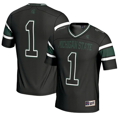 Youth GameDay Greats #1 Black Michigan State Spartans Endzone Football Jersey