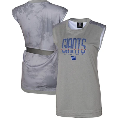 Women's Gray New York Giants No Sweat Tank Top