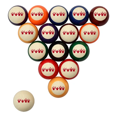 Imperial  Ohio State Buckeyes Retro Billiard Ball Set