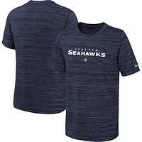 Youth Nike Navy Seattle Seahawks Sideline Velocity Performance T-Shirt