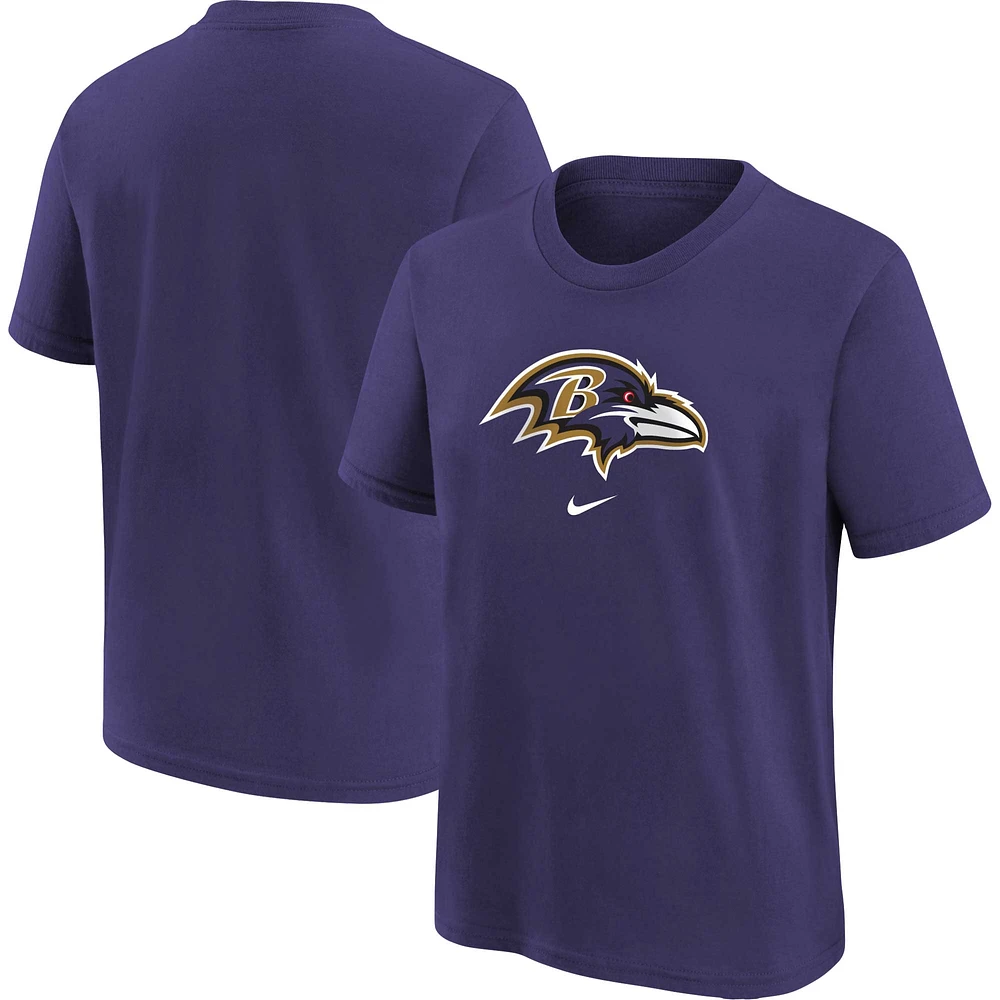 Youth Nike Purple Baltimore Ravens Logo T-Shirt