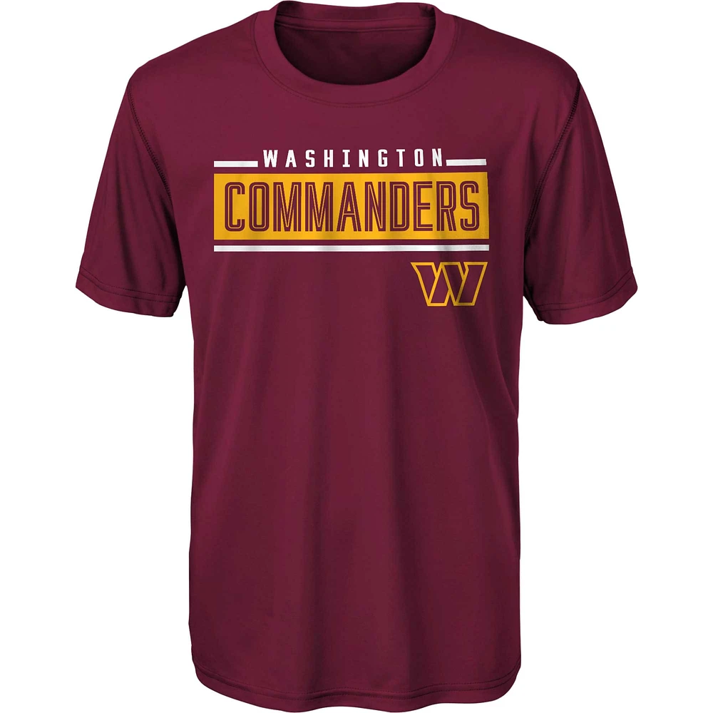 Youth Burgundy Washington Commanders Amped Up T-Shirt