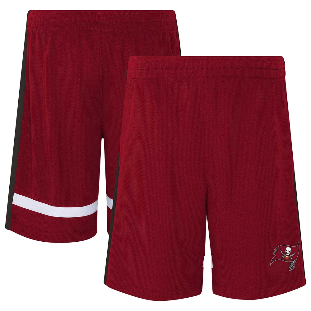 Youth Red Tampa Bay Buccaneers 50 Yard Dash Mesh Shorts