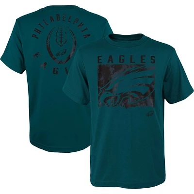 Youth Green Philadelphia Eagles Liquid Camo Logo T-Shirt