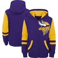 Preschool Purple Minnesota Vikings Stadium Color Block Full-Zip Hoodie