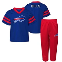 Toddler Royal Buffalo Bills Red Zone Jersey & Pants Set