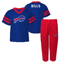 Toddler Royal Buffalo Bills Red Zone Jersey & Pants Set