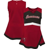 Girls Infant Red Tampa Bay Buccaneers Cheer Captain Jumper Dress